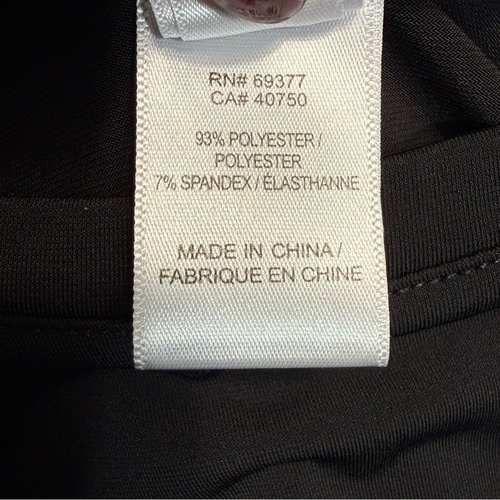 Wynne Layers Black Sleeveless Stretchy Polyester Tunic Top Sz. M #2261 - Picture 6 of 7